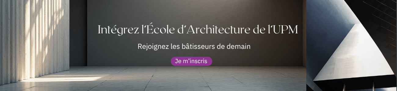 Bannière École d’Architecture UPM